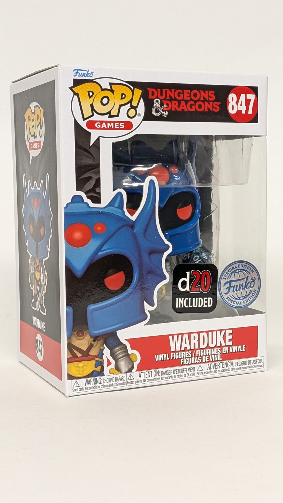 Dungeons & Dragons Pop! & Dice WARDUKE #840 (MT) Exclusive