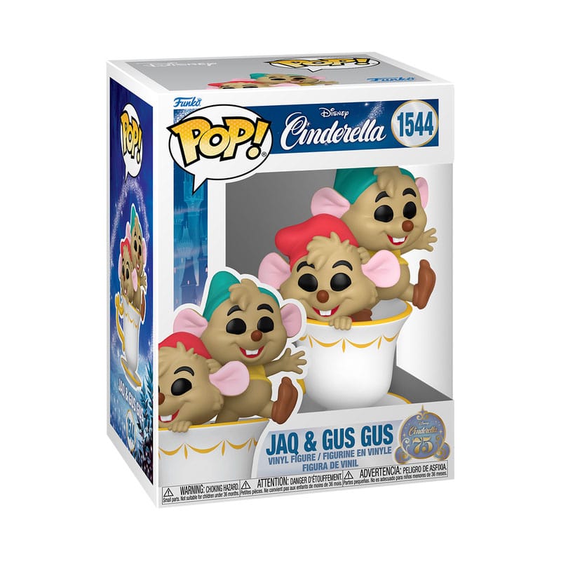 Disney - Cinderella 75th Anniv. POP! JAQ &amp; GUS GUS #1544