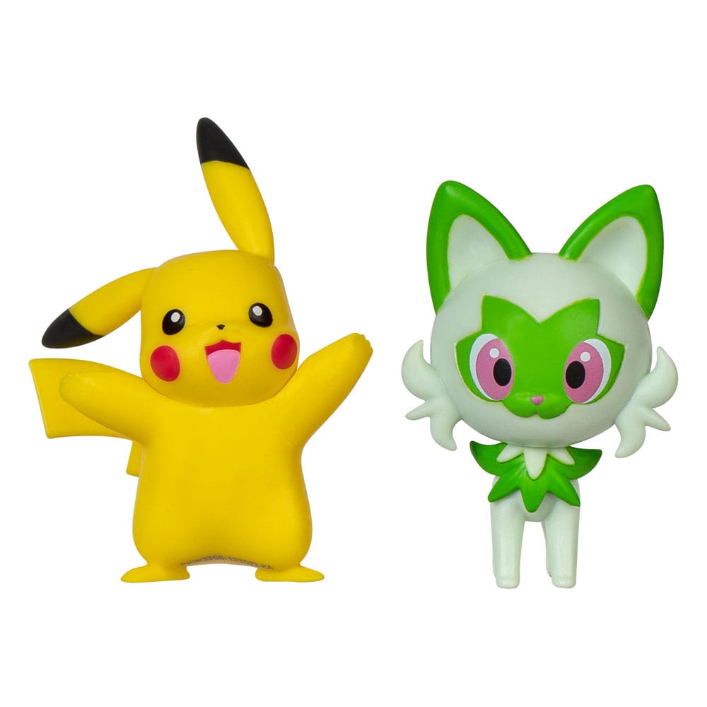 Pokemon - Battle Mini Figure 2-Pack Pikachu & Sprigatito