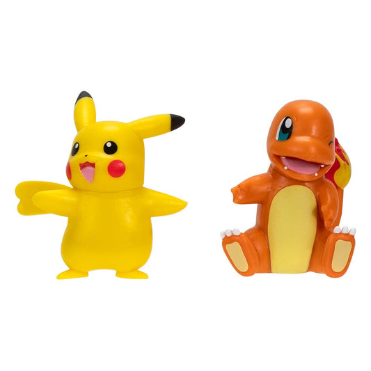 Pokemon - Battle Mini Figure Set 2-Pack Charmander, female Pikachu