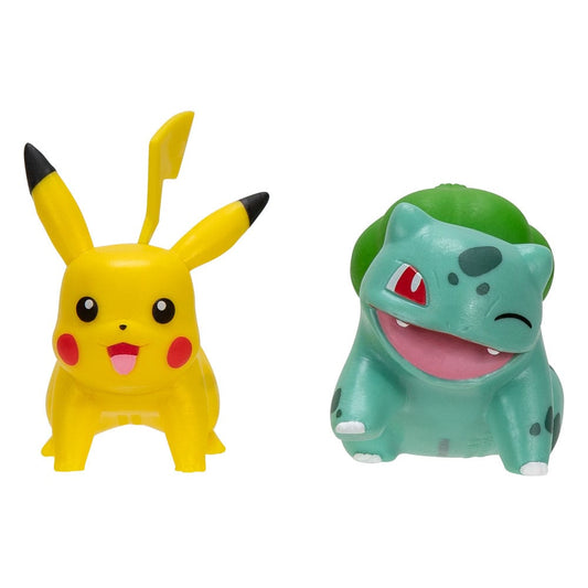 Pokemon - Battle Mini Figure Set 2-Pack Bulbasaur, Pikachu