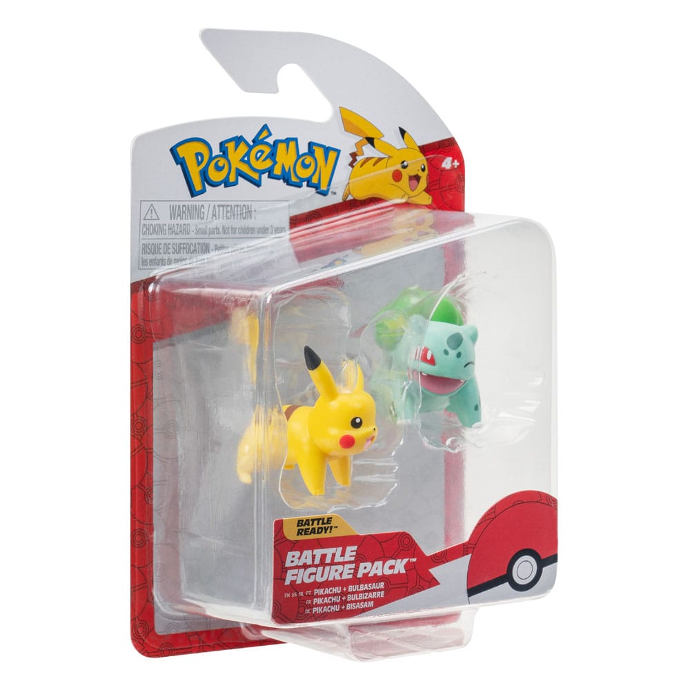 Pokemon - Battle Mini Figure Set 2-Pack Bulbasaur, Pikachu